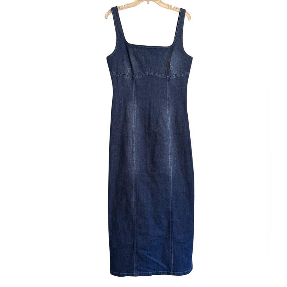 Fore Denim Midi Bodycon Dress